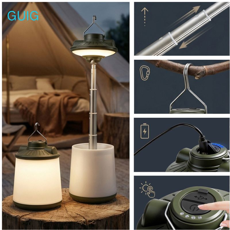 Outdoor Adventure Ni - Nouvelle lampe de camping télescopique RGB