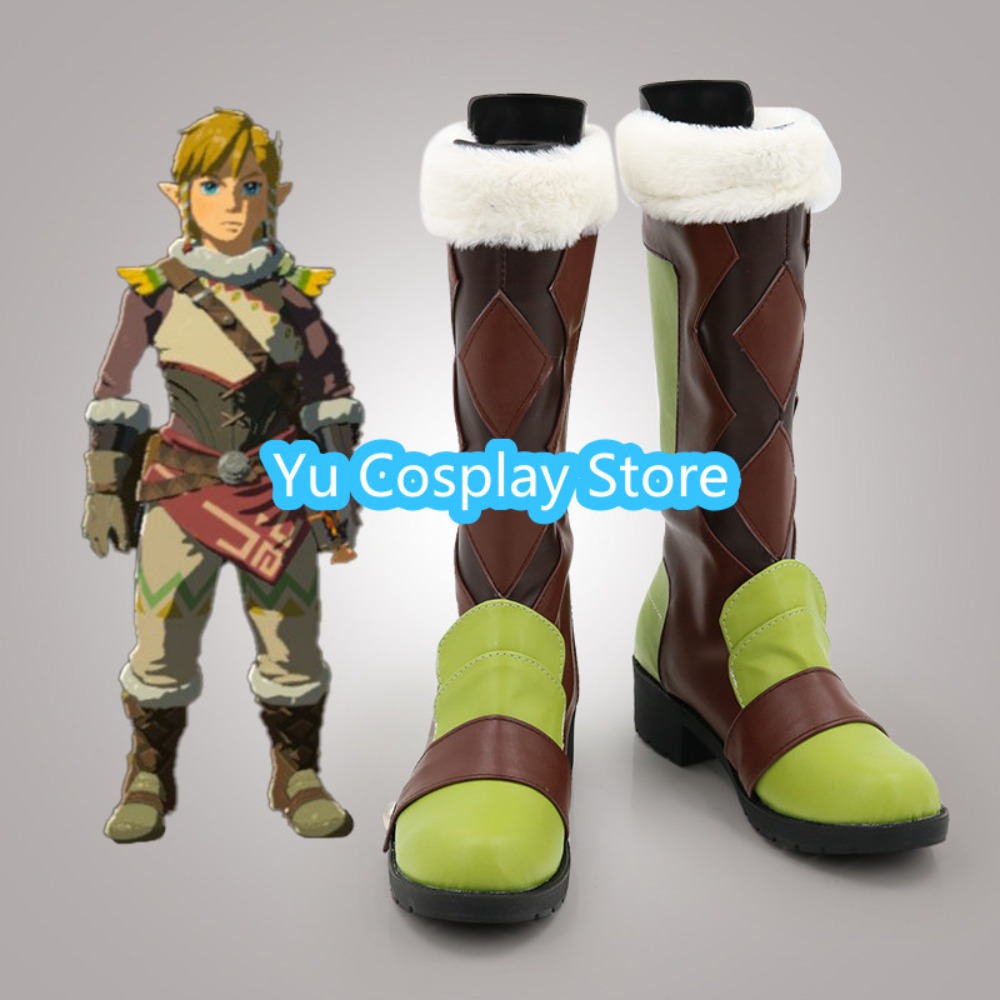 Outdoor Adventure Exhibition - Bottes de cosplay Link, chaussures Link