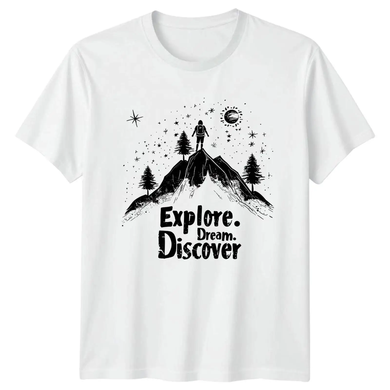 Outdoor Adventure Images - T-shirt Explore Dream Discover pour homme,