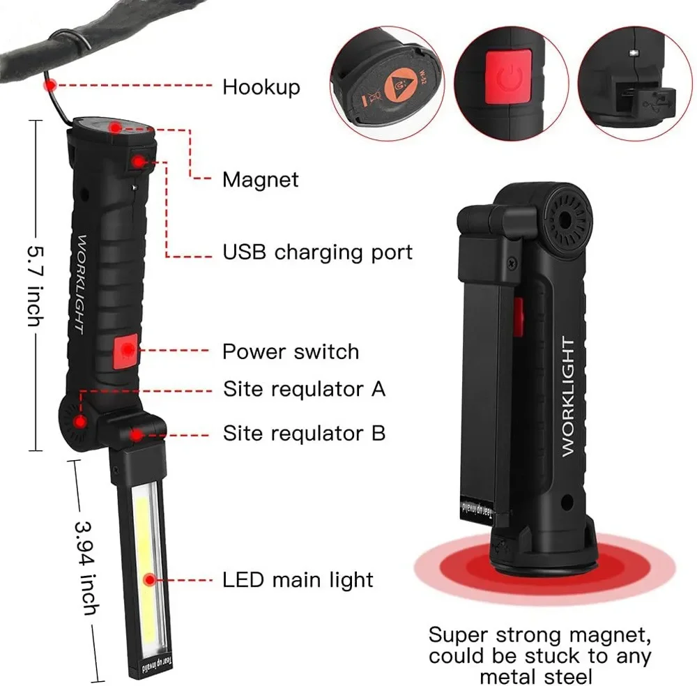 Lampe de poche LED COB Portabl - Outdoor Adventures avis et prix