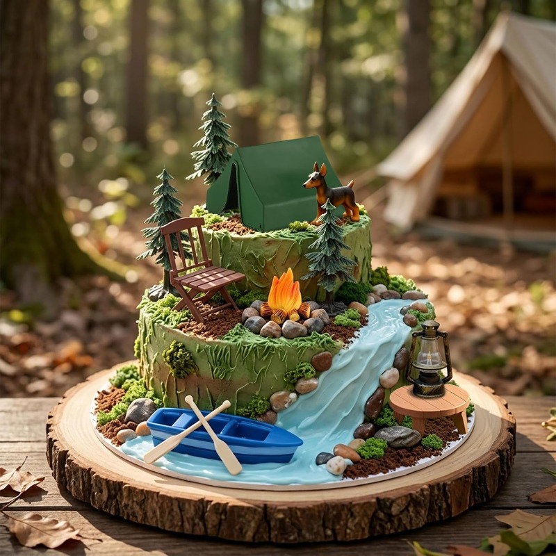 Lot de 12 décorations de gâtea - Outdoor Adventure Birthday Party avis et prix