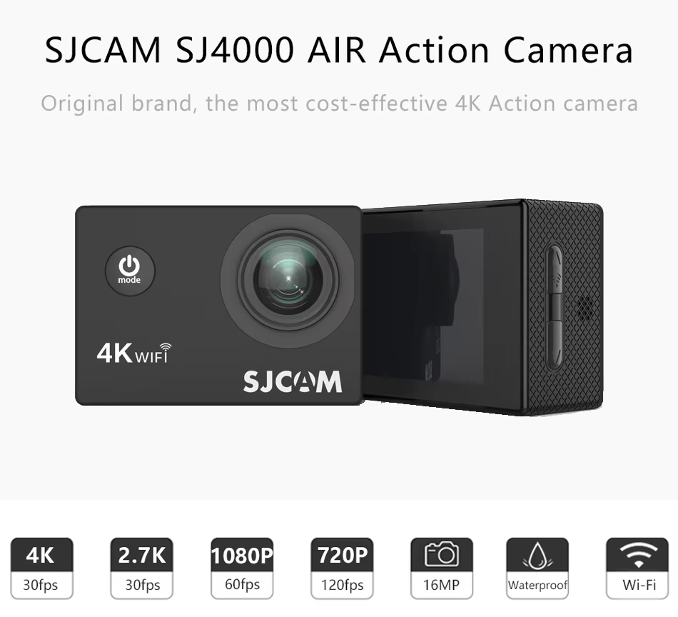 Caméra d'action étanche SJCAM  - Outdoor Adventure Images avis et prix