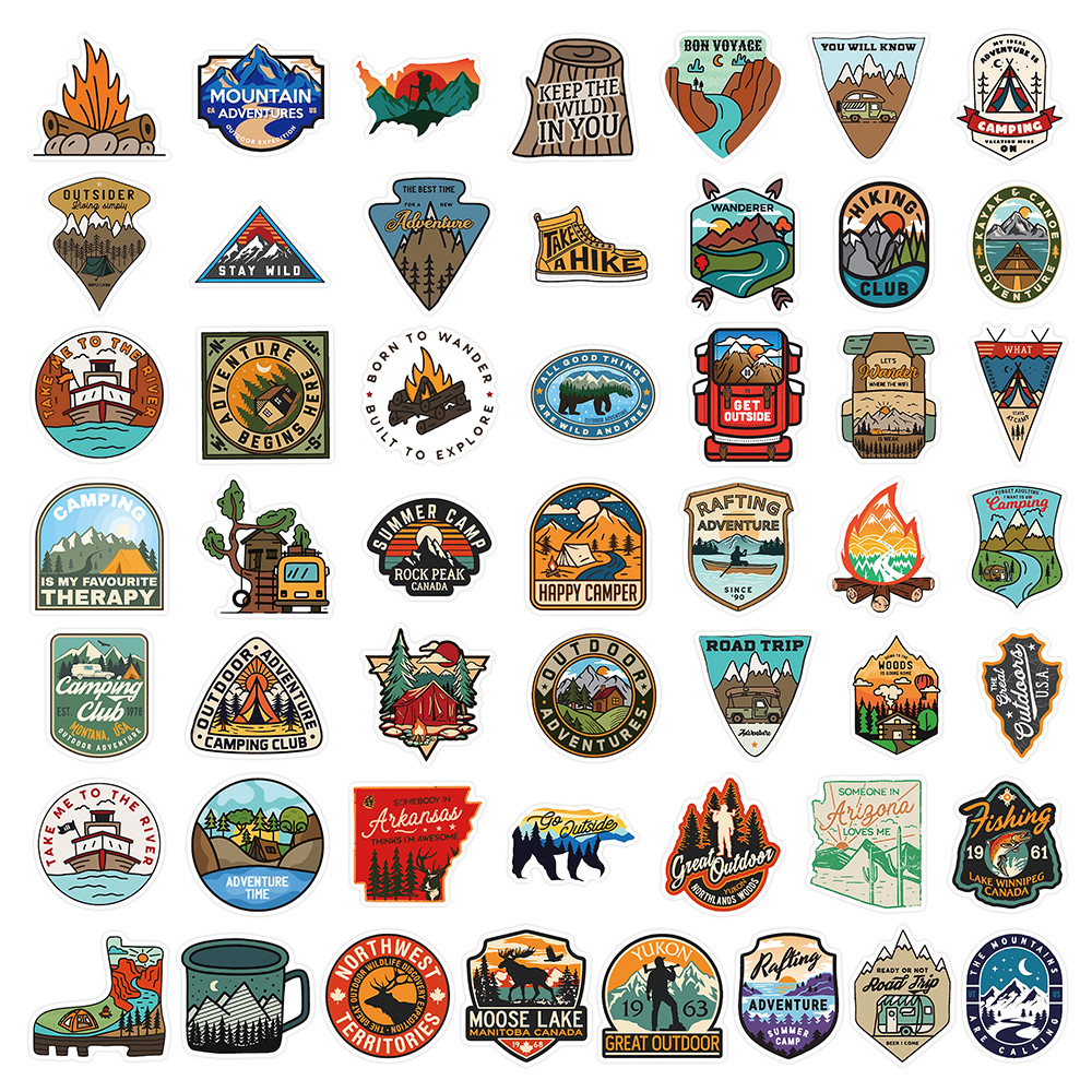 50 feuilles d'autocollants d'a - Outdoor Adventure Stores avis et prix