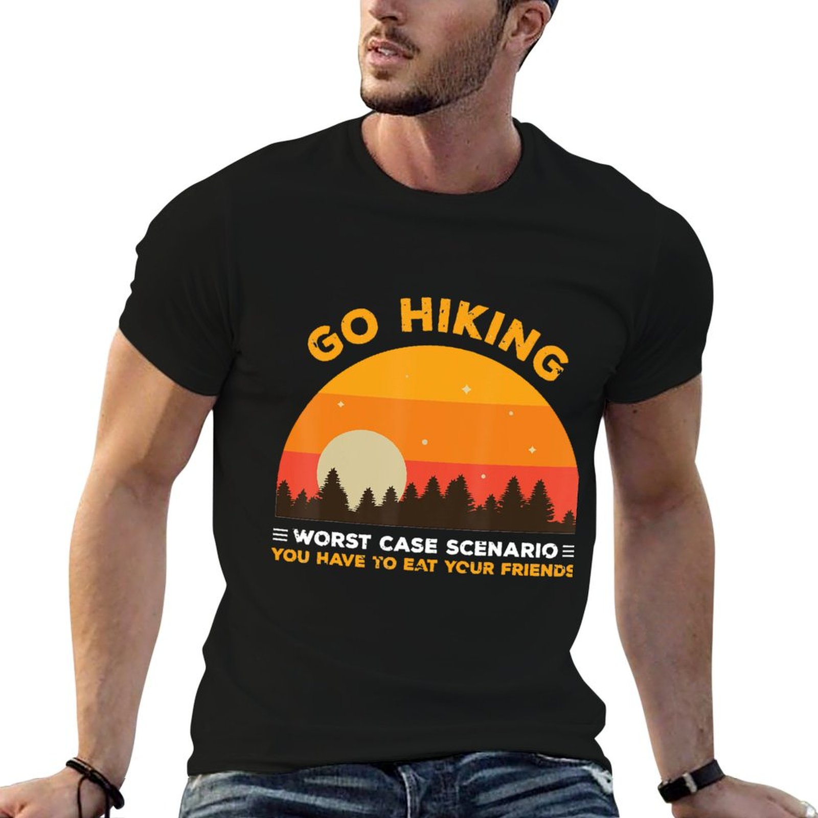 T-shirt de camping, randonnée, - Outdoor Adventure Friends avis et prix